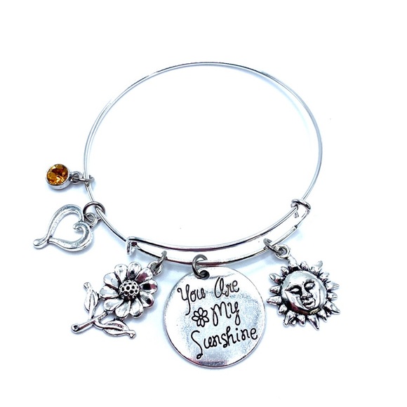You Are My Sunshine Bracelet May Be Personalized - Picture 5 of 7